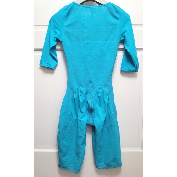 Lale Lalefajas Full Body High Compression Powernet Short Leg Girdle - Aqua - Med - Picture 2 of 3